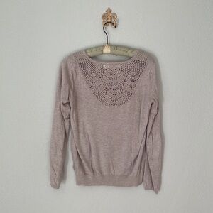 Anthropologie Sparrow Crochet Sweater